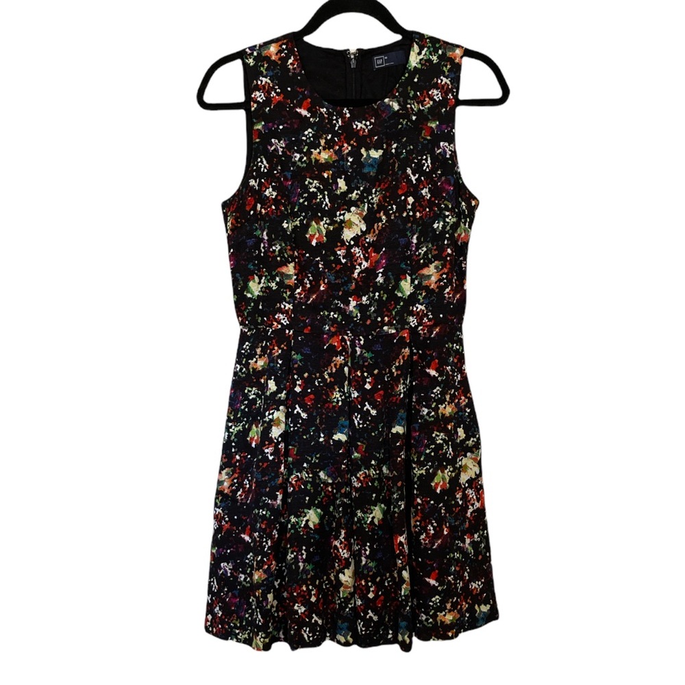 Gap Fit and Flare Multi Color Dress